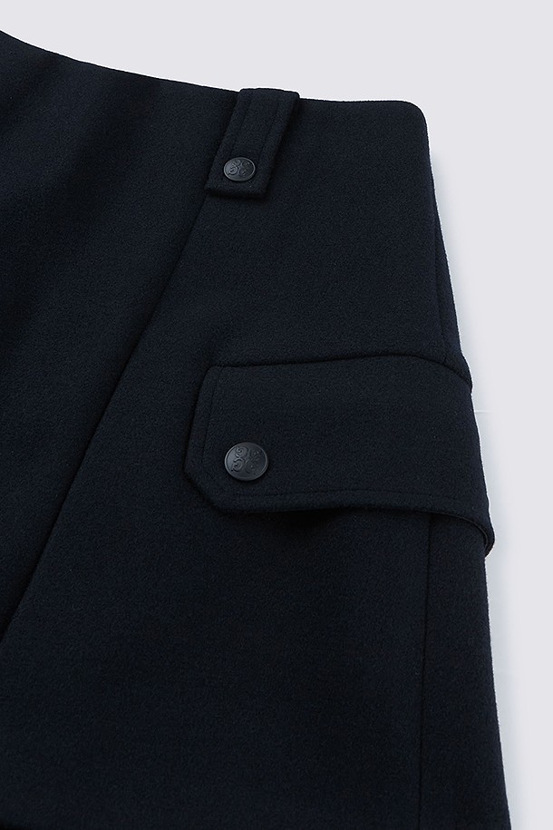 Chân váy golf nữ dáng xòe túi hộp màu xanh navy — ảnh 4