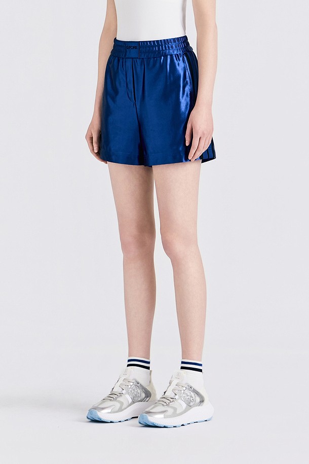 Quần short golf nữ dáng suông màu xanh dương — ảnh 3