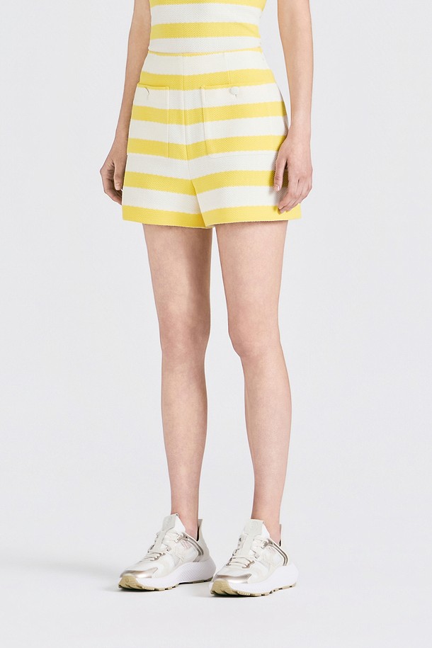Quần short golf nữ màu vàng — ảnh 4