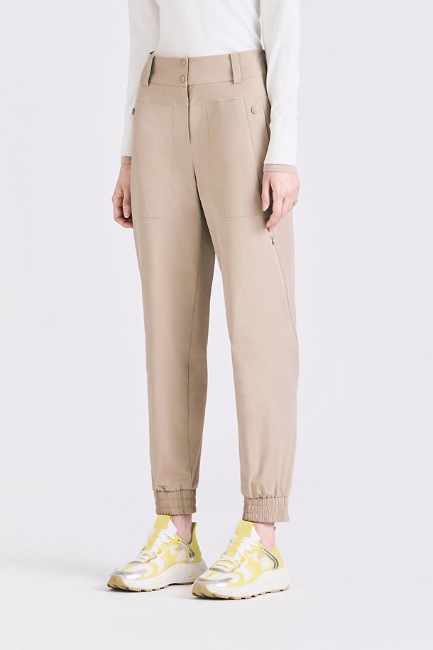 Quần golf nữ dáng jogger màu be — ảnh 3