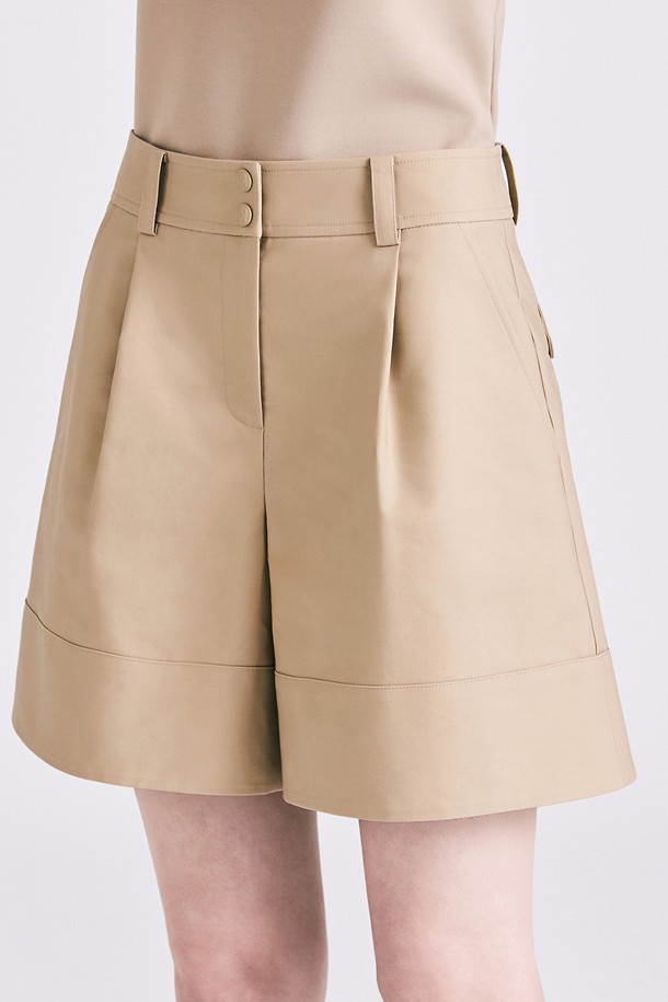 Quần short golf nữ dáng suông màu be — ảnh 5