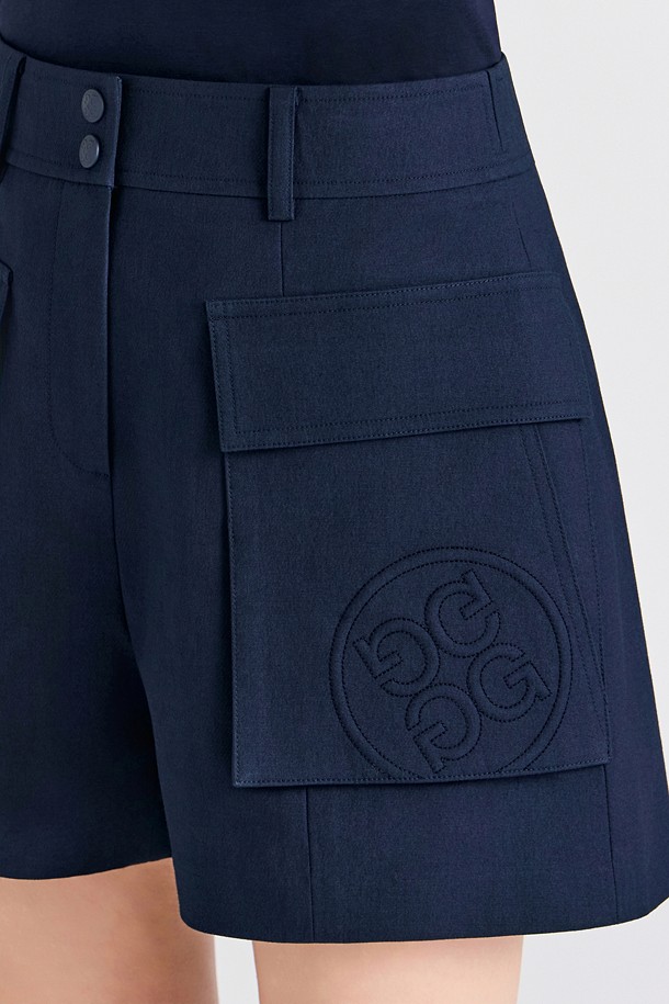 Quần short golf nữ 2 túi hộp màu xanh navy — ảnh 5