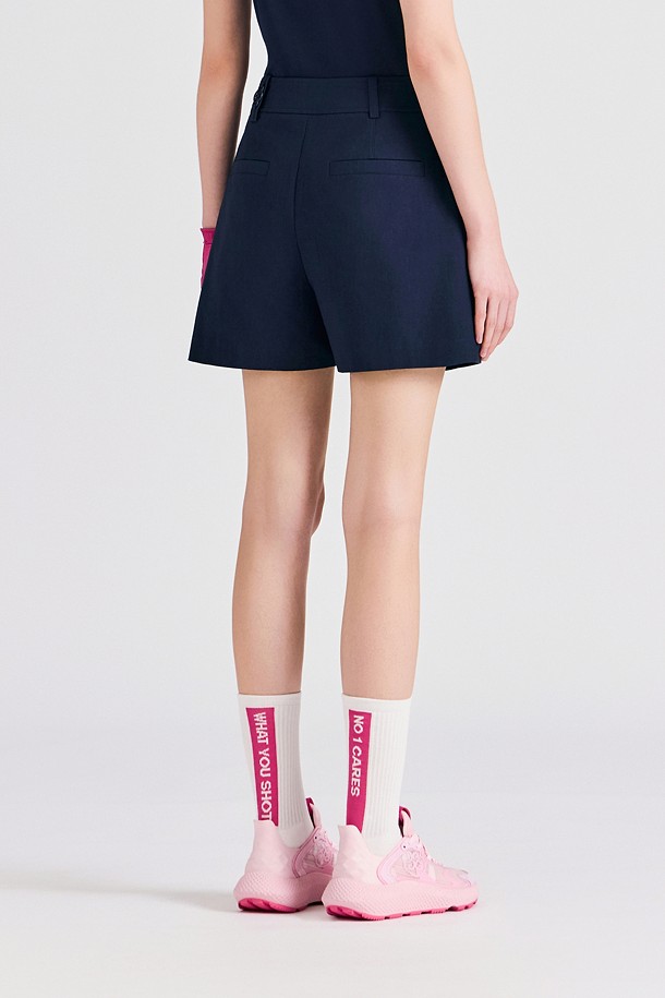 Quần short golf nữ 2 túi hộp màu xanh navy — ảnh 4