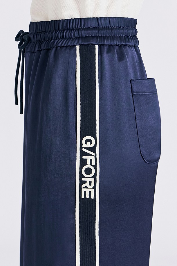 Quần golf nữ ống suông viền trắng xanh navy — ảnh 5