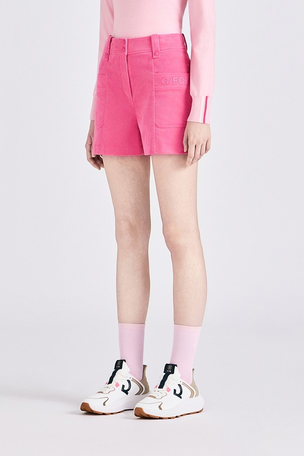 Quần short golf nữ dáng suông màu hồng — ảnh 3