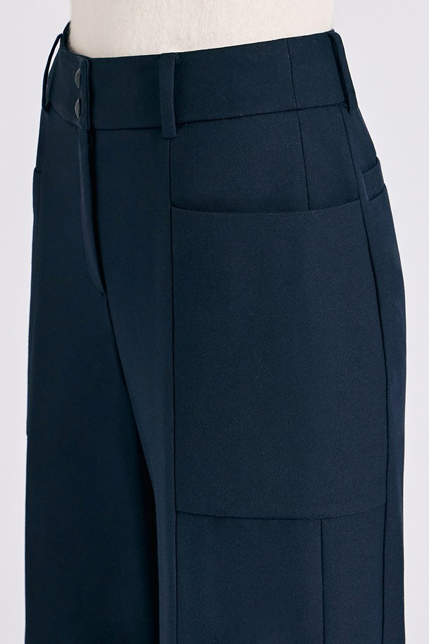 Quần golf nữ ống suông màu xanh navy — ảnh 5