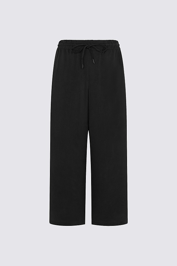 Quần golf nữ ống suông phối dây rút màu đen — G/FORE | Seoul Golf Fashion