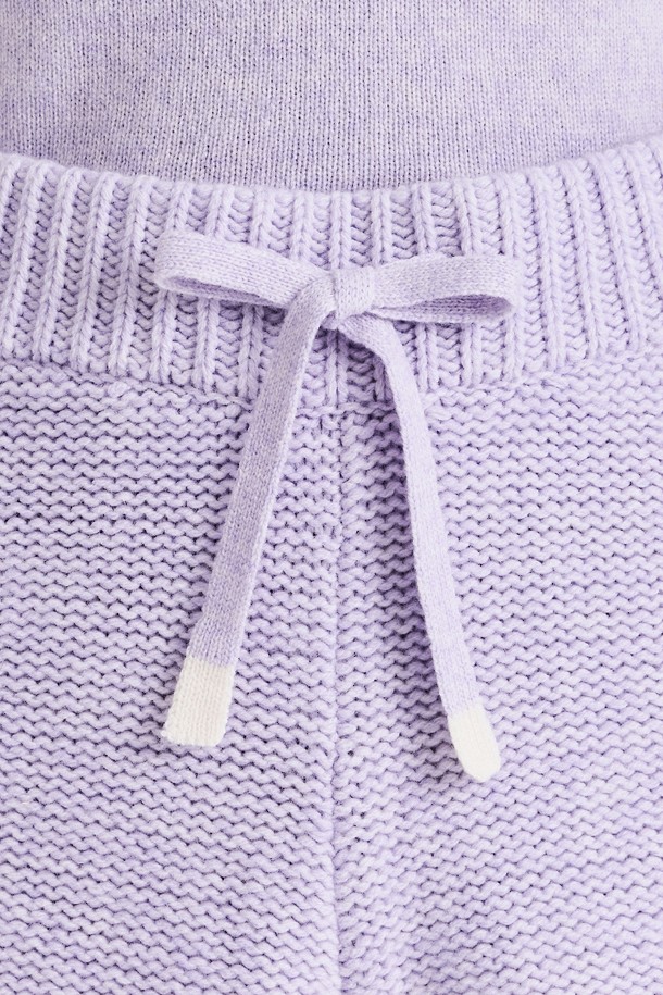 Quần short golf nữ dệt kim màu tím nhạt — ảnh 5