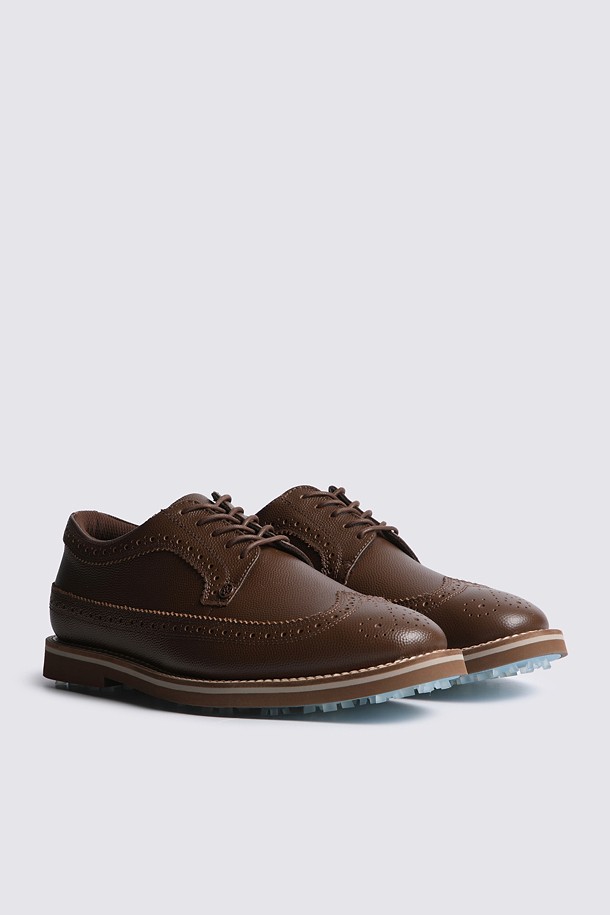 Giày golf nữ dáng brogue màu nâu — ảnh 2