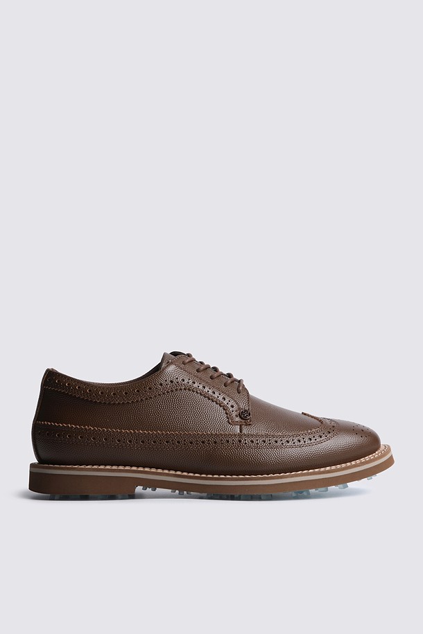 Giày golf nữ G/FORE màu nâu dáng brogue nhìn ngang