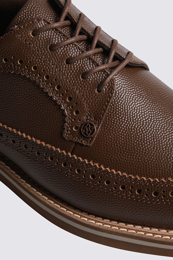 Giày golf nữ dáng brogue màu nâu — ảnh 4