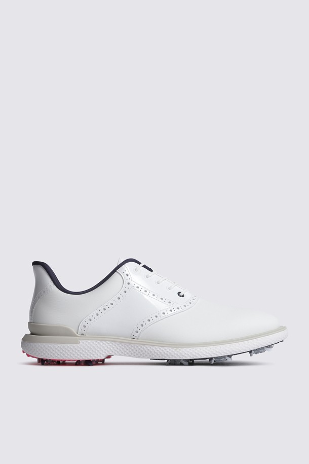 Giày golf nữ G/FORE màu trắng dáng oxford với đế chuyên dụng chơi golf