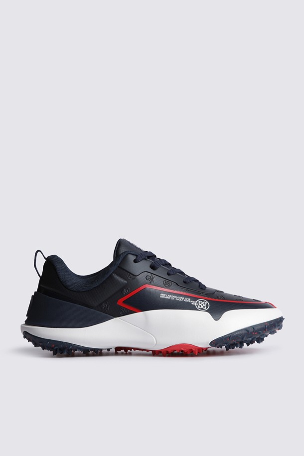 Giày golf nữ G/FORE màu xanh navy phối trắng đế gai chuyên dụng
