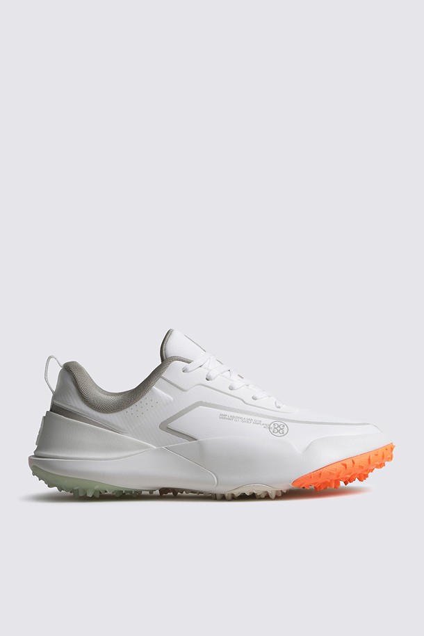Giày golf nữ màu trắng phối đế màu cam G/FORE thiết kế thể thao hiện đại