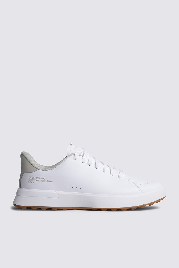 Giày golf nữ G/FORE kiểu sneaker màu be nhạt với đế gai sân turf
