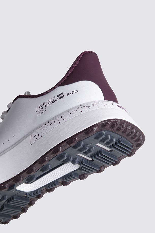 Giày golf nữ phối viền đỏ rượu vang G/FORE — ảnh 5