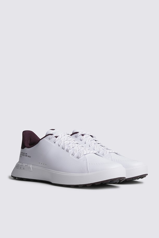 Giày golf nữ phối viền đỏ rượu vang G/FORE — ảnh 2