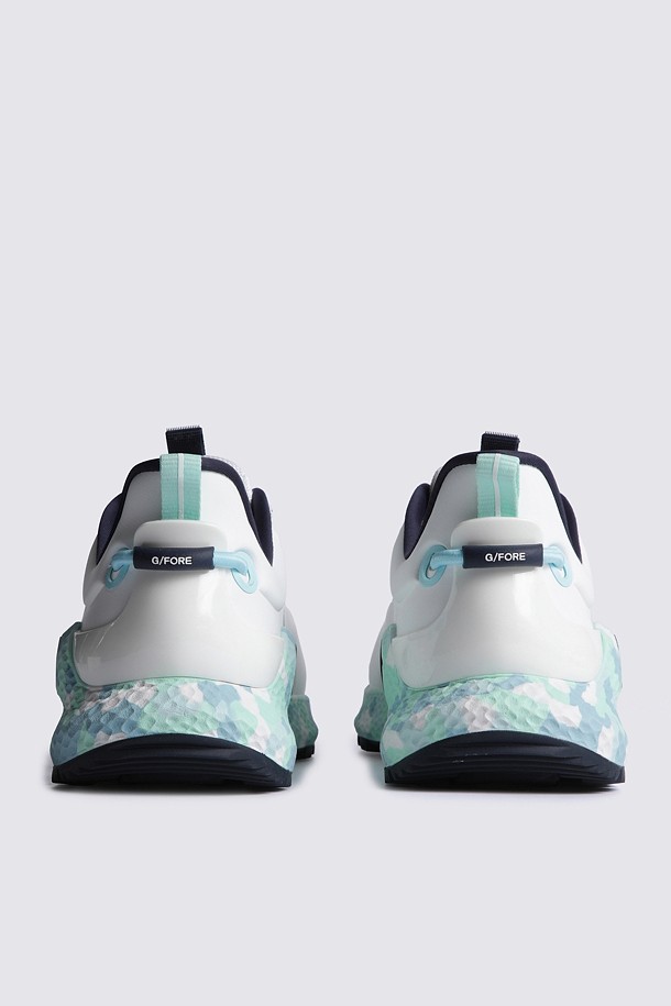 Giày golf nữ dáng thể thao màu trắng đế sáng tạo họa tiết pastel — ảnh 3