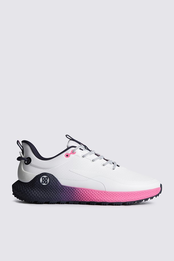 Giày golf nữ G/FORE trắng đế gradient hồng đen dáng thể thao
