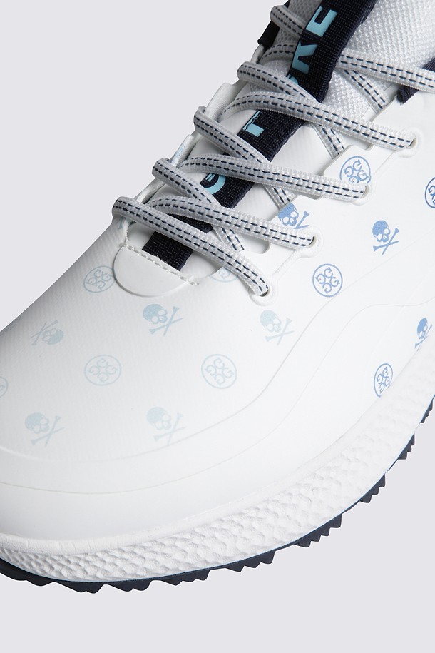 Giày golf nữ họa tiết logo phối xanh trắng — ảnh 4