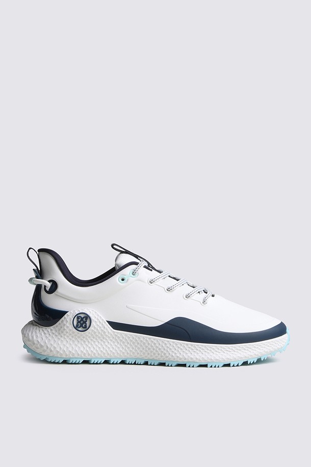 Giày golf nữ G/FORE màu trắng phối xanh navy thiết kế thể thao hiện đại