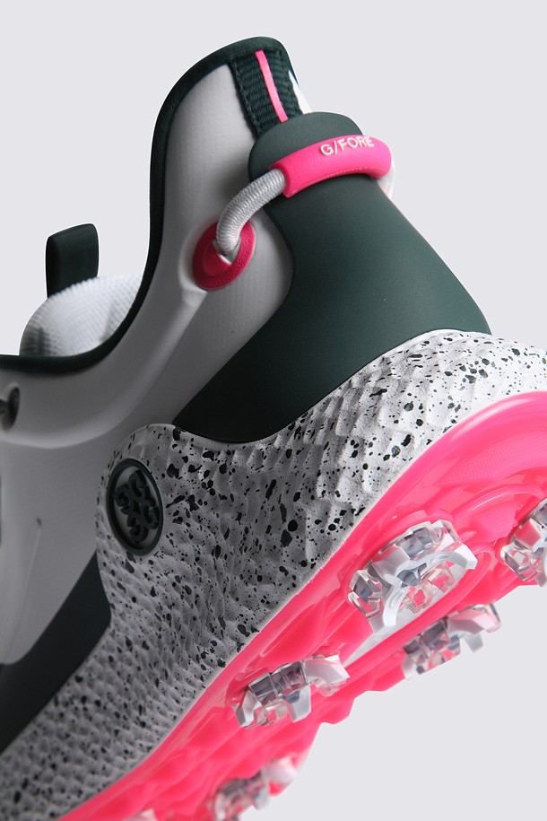 Giày golf nữ phối màu trắng đen viền hồng G/FORE — ảnh 5