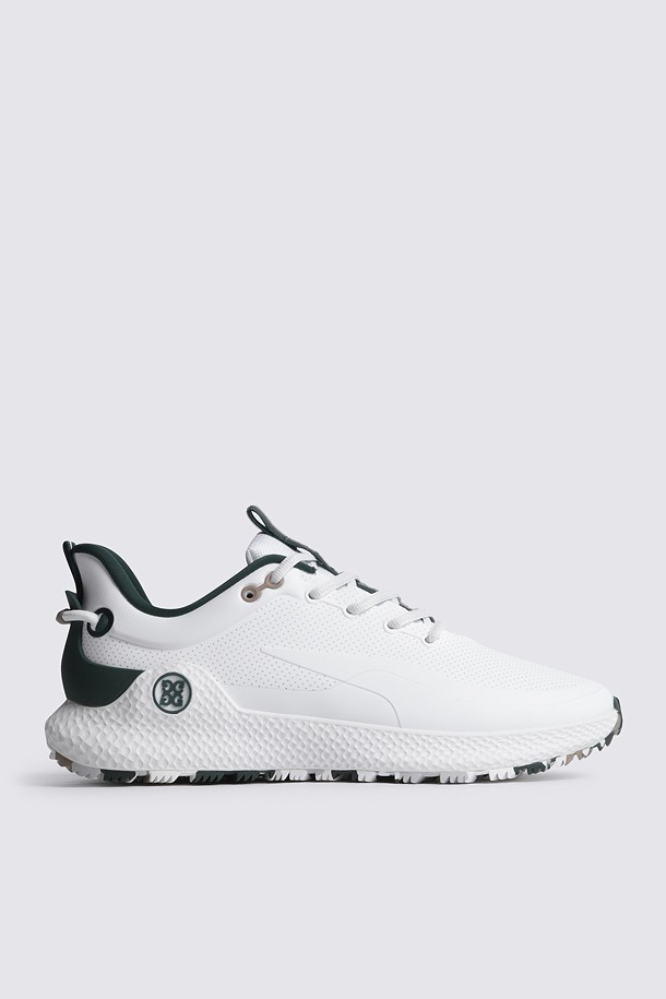 Giày golf nữ G/FORE phối xanh lá đậm và trắng, đế dày vân nhám