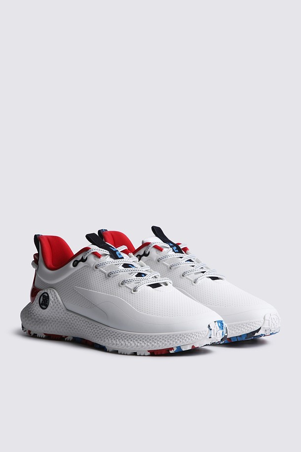 Giày golf nữ thiết kế hiện đại màu trắng đỏ — ảnh 2