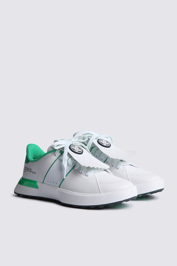 Giày golf nữ trắng viền xanh lá G/FORE — ảnh 2