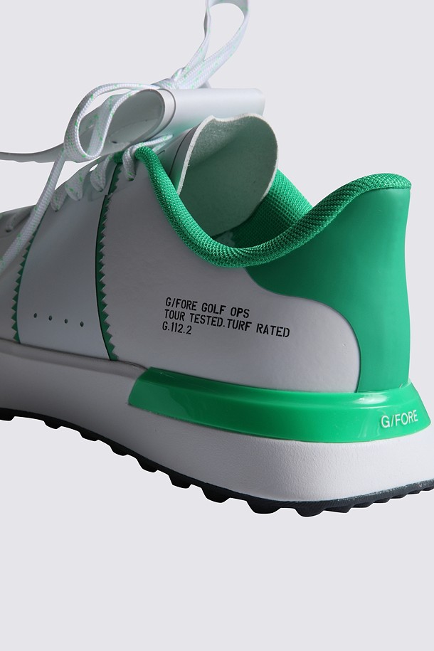 Giày golf nữ trắng viền xanh lá G/FORE — ảnh 5