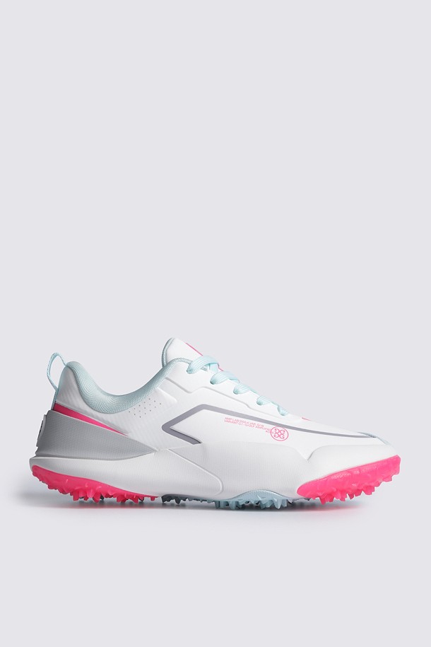 Giày golf nữ G/FORE màu trắng phối hồng đế gai chuyên dụng cho sân golf