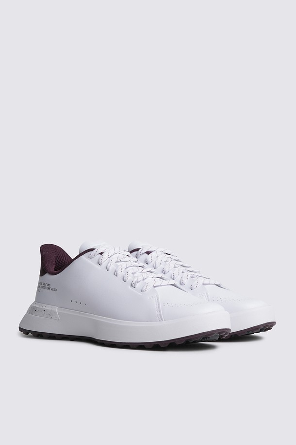 Giày golf nữ dáng thể thao phối màu trắng đỏ rượu vang — ảnh 2