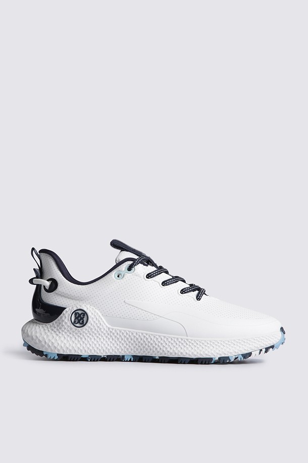 Giày golf nữ màu trắng đế gai xanh viền đen logo G/FORE