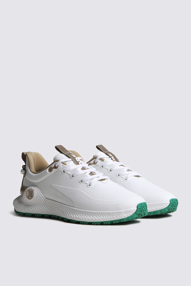 Giày golf nữ kiểu sneakers màu trắng phối be — ảnh 2