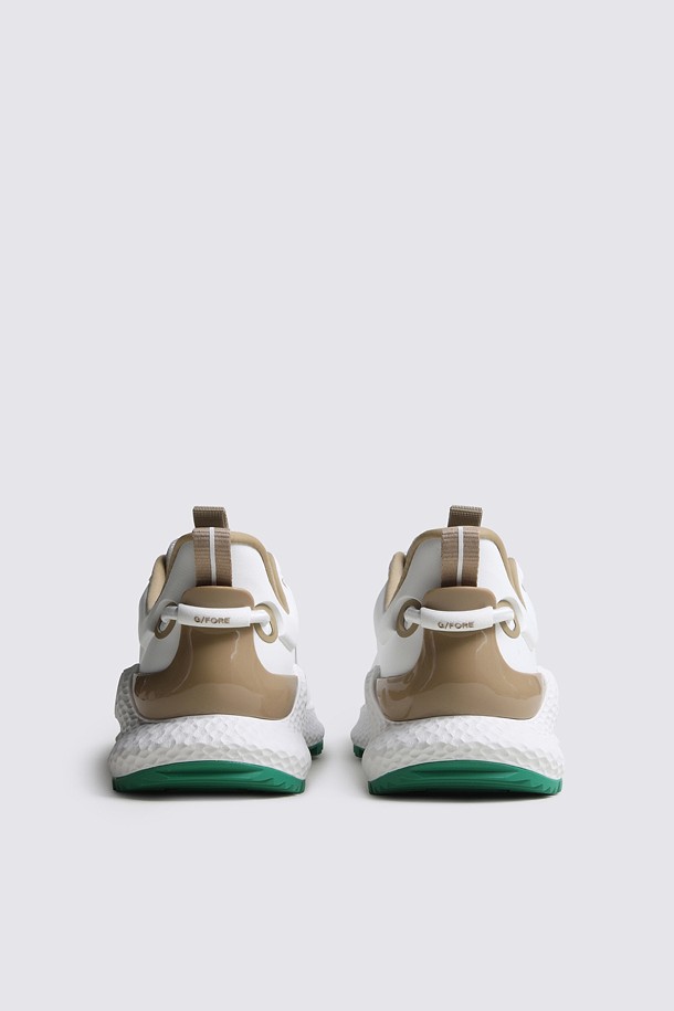Giày golf nữ kiểu sneakers màu trắng phối be — ảnh 3