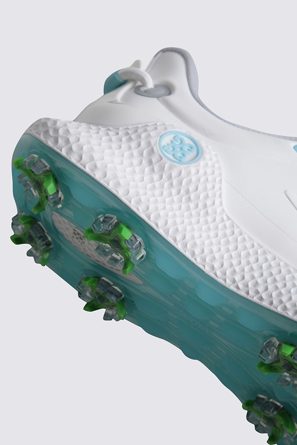 Giày golf nữ phối xanh nhạt đế gai màu trắng — ảnh 5