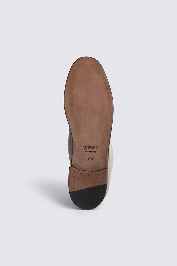 Giày golf nữ kiểu loafer màu be nhạt — ảnh 6