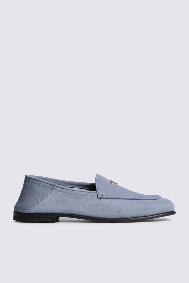 Giày golf nữ G/FORE màu xanh dương nhạt chất liệu da lộn dáng loafer