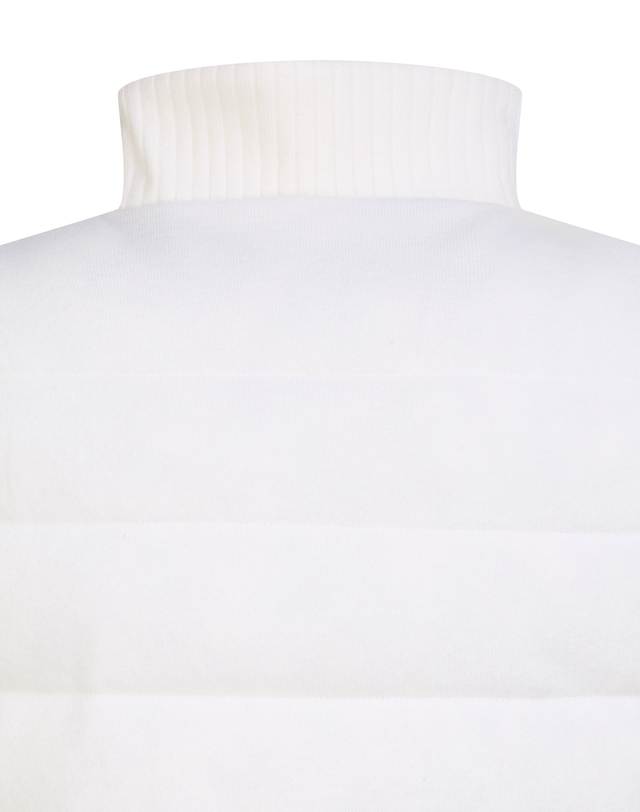 Áo gile knit golf nữ cổ cao màu ngà — ảnh 6