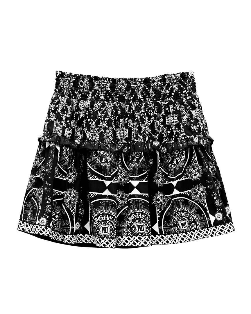 Váy golf nữ Pelt xếp ly họa tiết đen trắng phong cách golfwear nữ Hàn Quốc