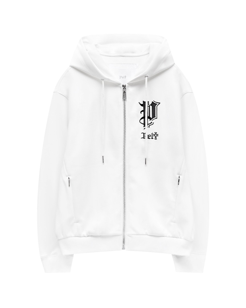 Áo khoác golf nữ dáng jumper màu trắng — Pelt | Seoul Golf Fashion