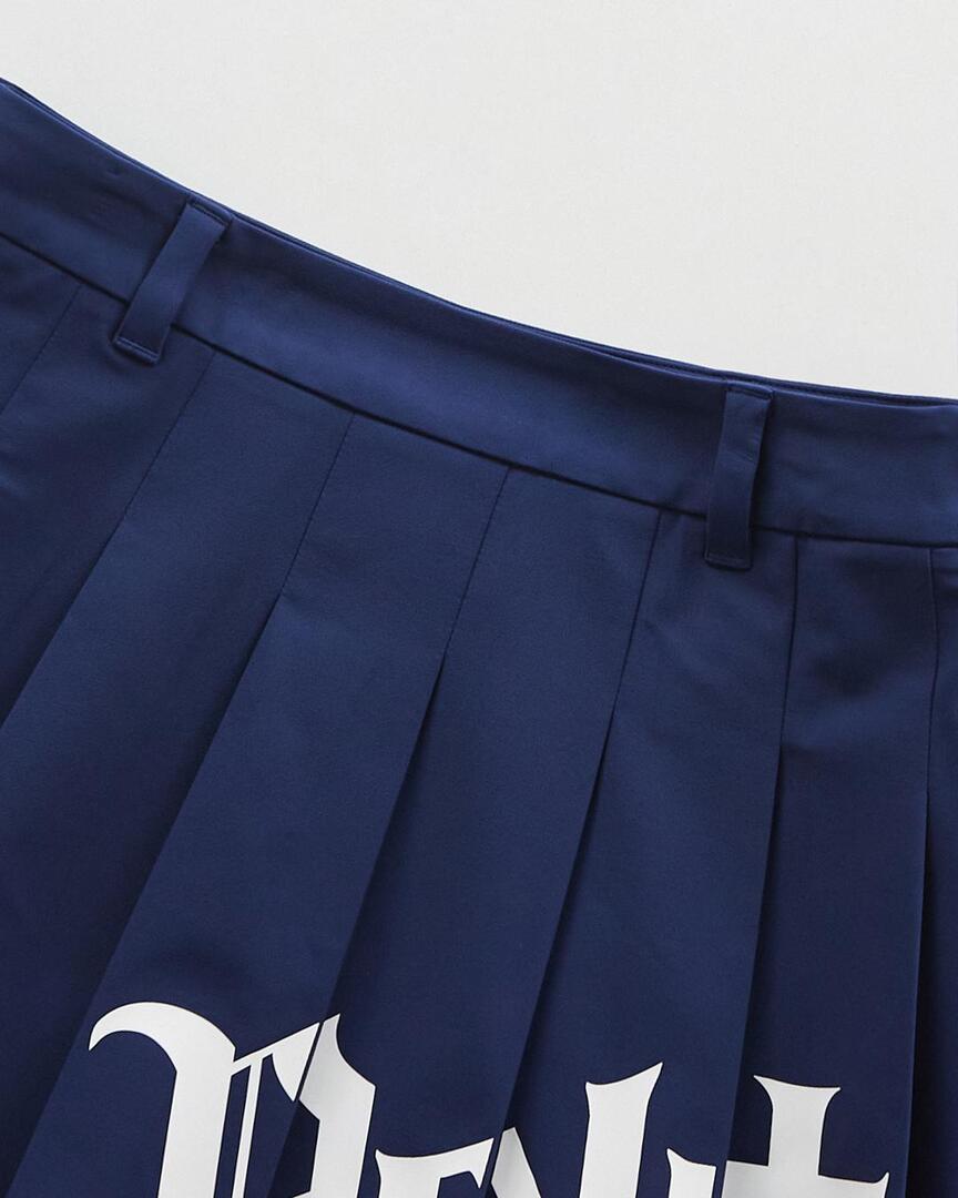 Chân váy golf xếp ly họa tiết logo Pelt xanh navy — ảnh 3