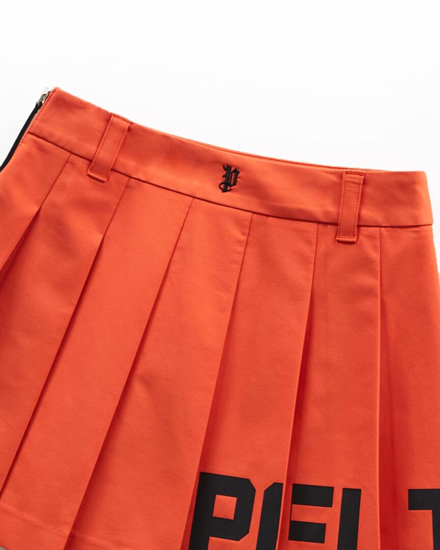 Chân váy golf nữ xếp ly màu cam — ảnh 6