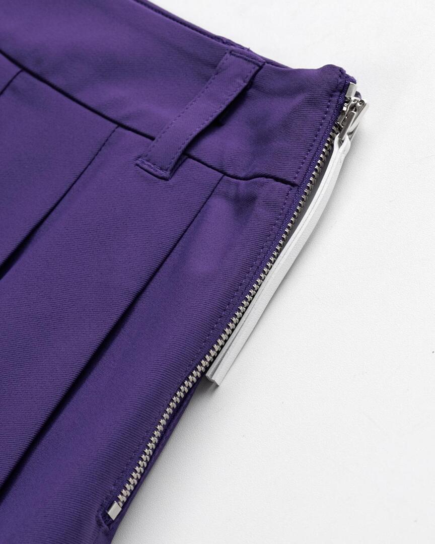 Chân váy golf nữ xếp li chữ logo Pelt tím — ảnh 4