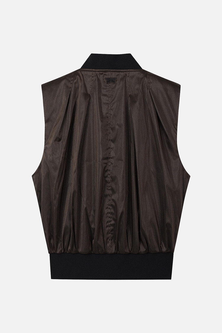 Áo vest golf nữ dáng suông màu nâu — ảnh 2