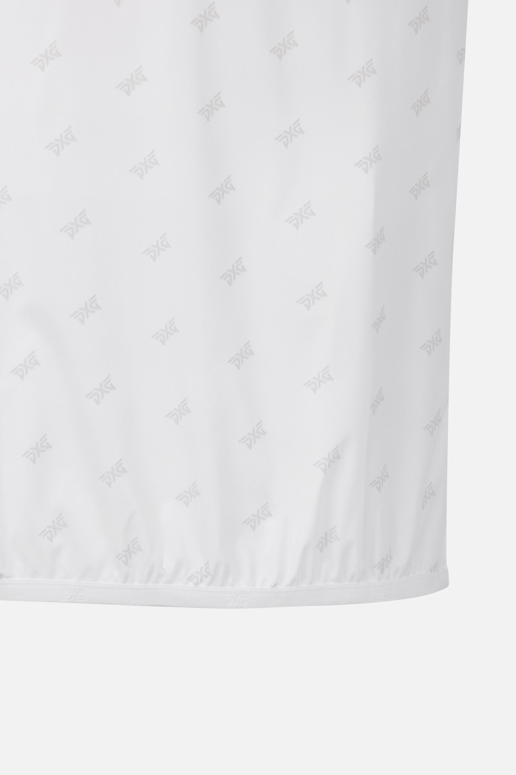 Áo golf nữ tay dài cổ trụ màu trắng họa tiết logo PXG — ảnh 5