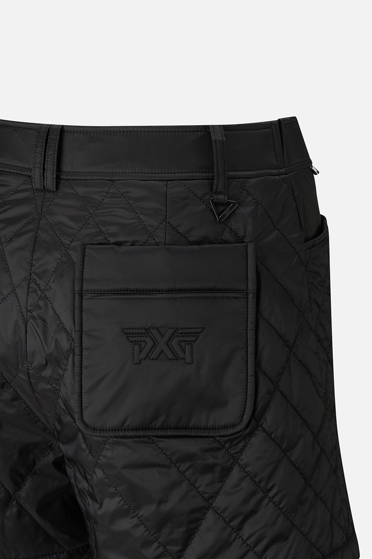 Quần golf nữ dáng shorts họa tiết chần bông màu đen — ảnh 6