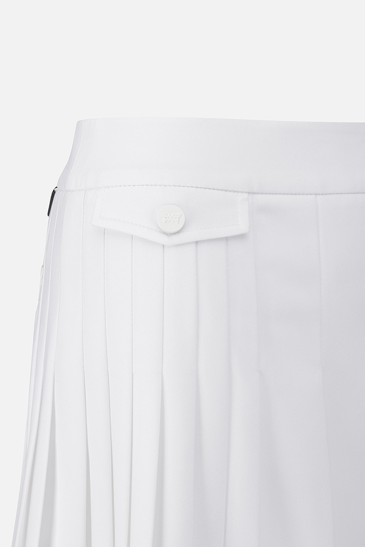 Chân váy golf nữ xếp ly màu trắng — ảnh 4