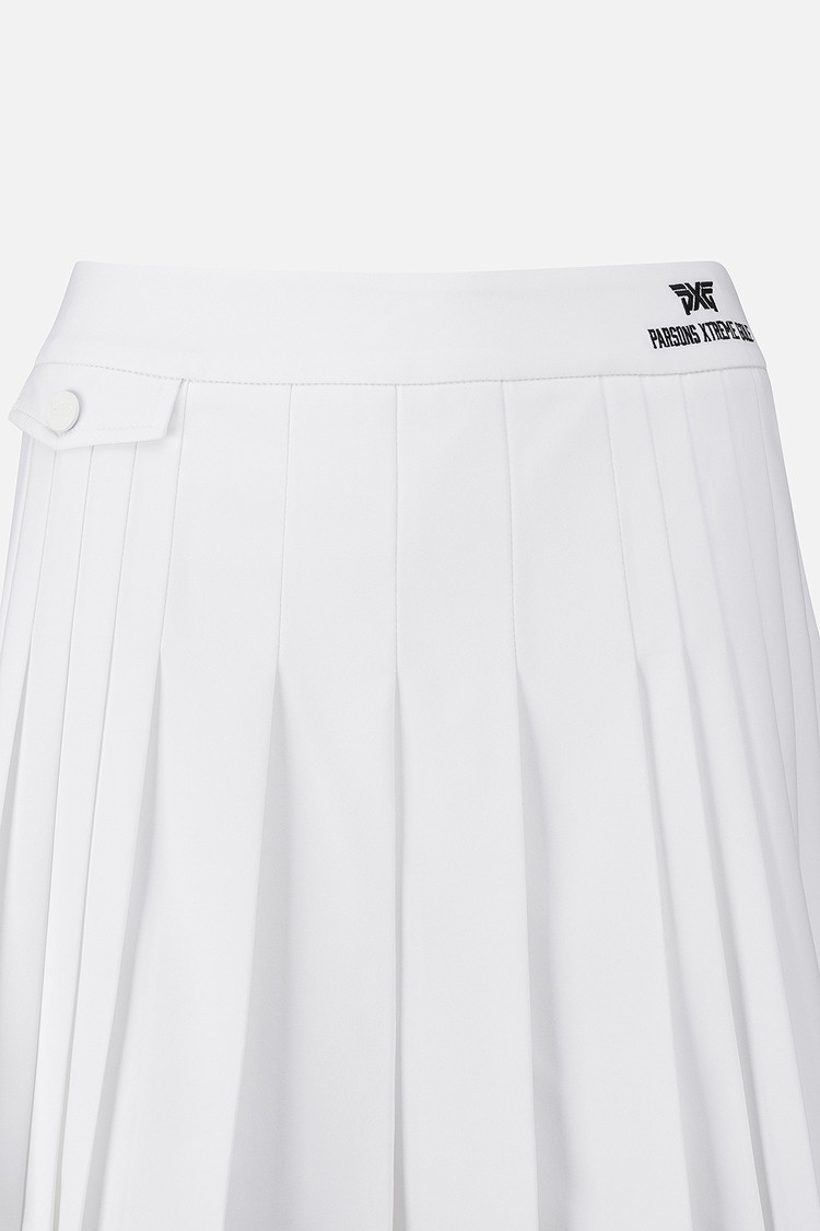 Chân váy golf nữ xếp ly màu trắng — ảnh 3