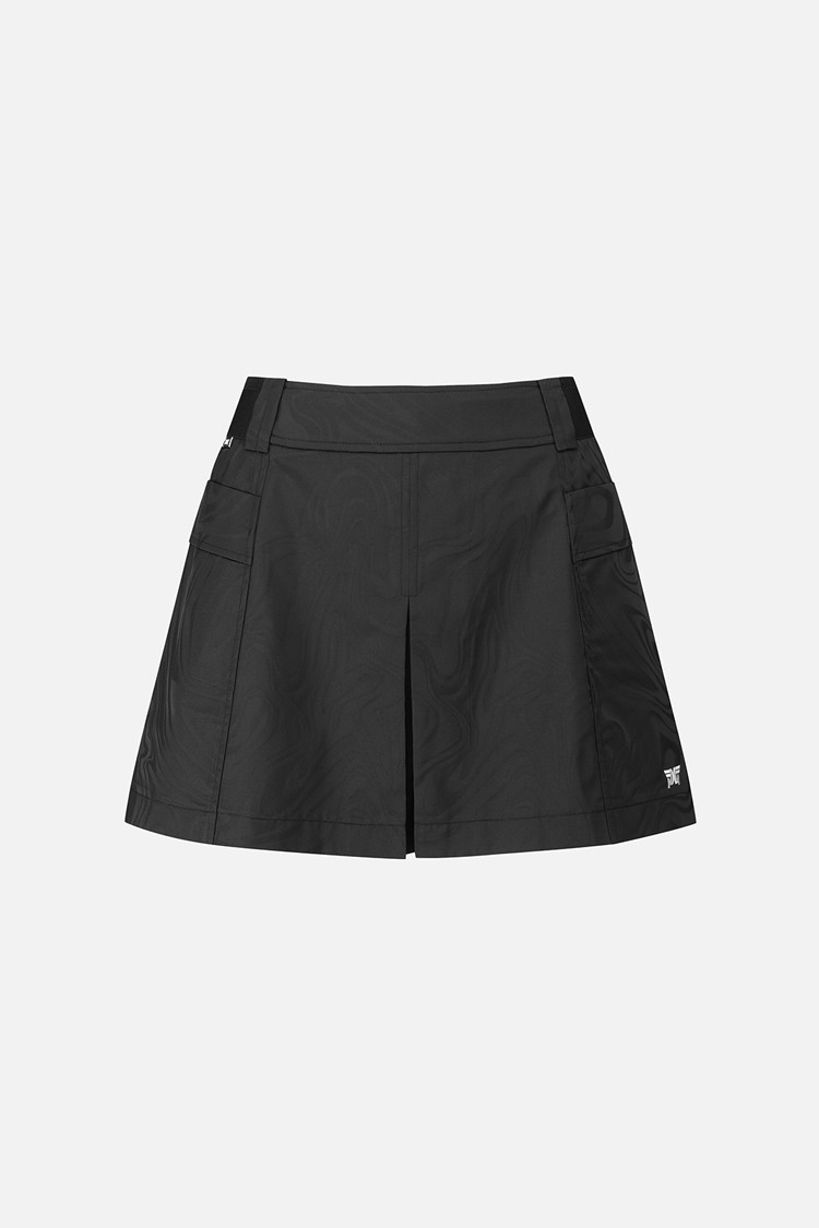 Váy golf nữ màu đen thiết kế xẻ trước PXG